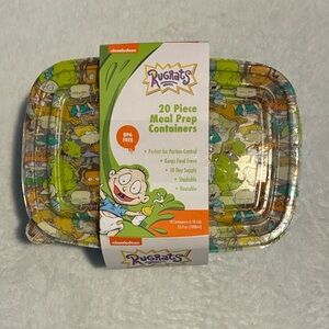 Nickelodeon Rugrats 20 Piece Meal Prep Containers Stackable Airtight Snap Lid